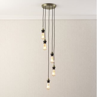 Contemporary cable set 5lt Pendant