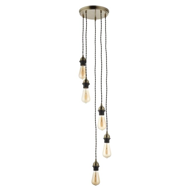 Contemporary cable set 5lt Pendant