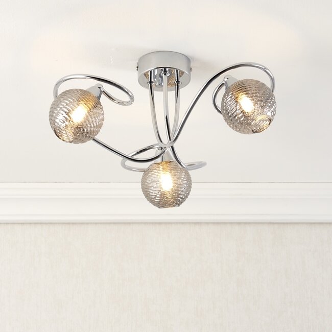 Twirl 3 Lamp Ceiling Light