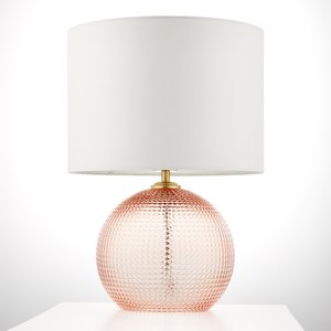 Very Rose Textured Glass Table Lamp