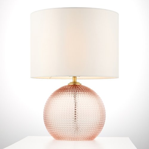 Very Rose Textured Glass Table Lamp Very Rose Textured Glass Table Lamp