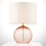 Rose Textured Glass Table Lamp