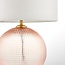 Rose Textured Glass Table Lamp