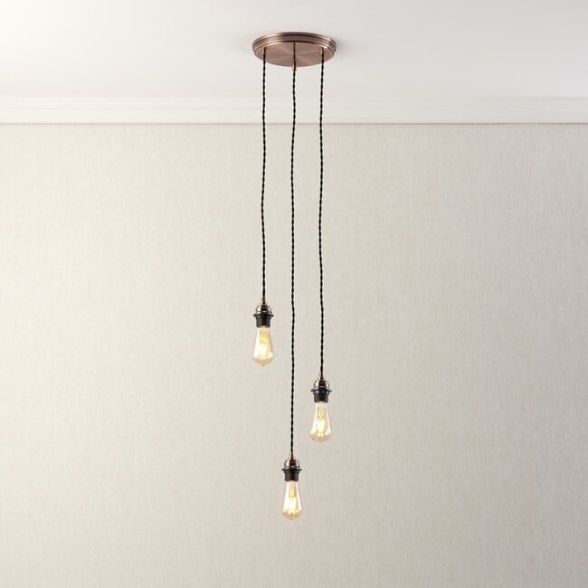 Contemporary cable set 3lt Pendant