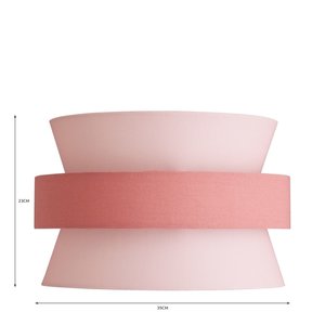 Lowe Easy fit pendant shade pink