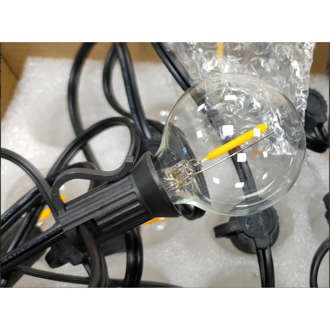 Ener-J Solar Powered LED Festoon String Light Kit 7.6M 25 Lamps