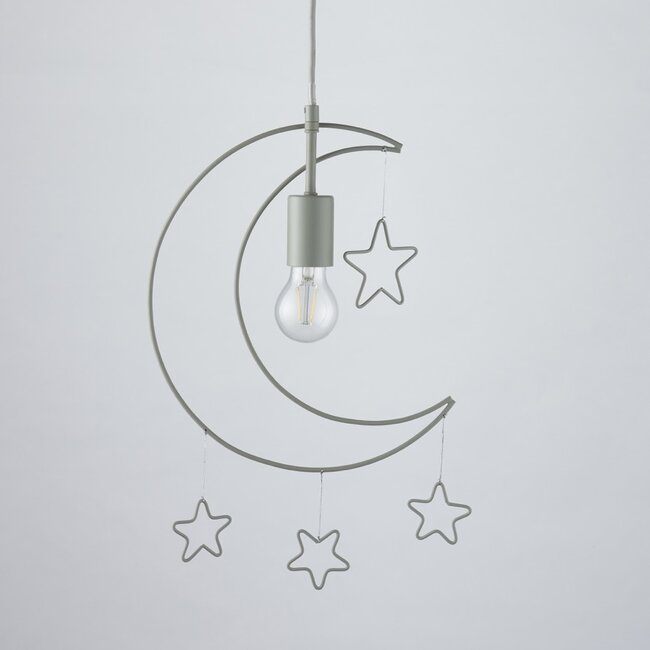 Stars and Moon 1 Light Pendant Ceiling Fitting