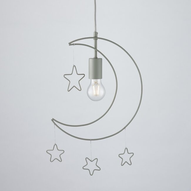 Stars and Moon 1 Light Pendant Ceiling Fitting