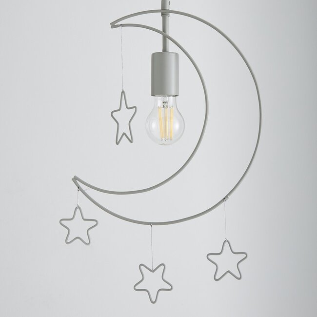 Stars and Moon 1 Light Pendant Ceiling Fitting