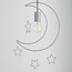 Stars and Moon 1 Light Pendant Ceiling Fitting