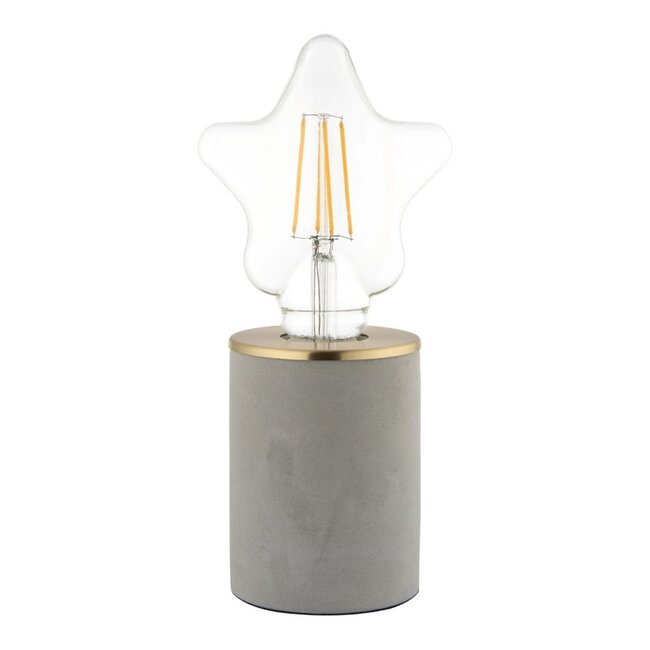 Lara grey concrete table lamp