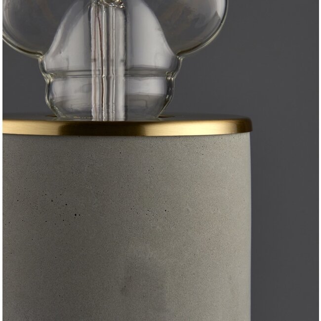 Lara grey concrete table lamp