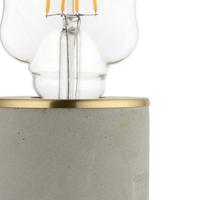 Lara grey concrete table lamp
