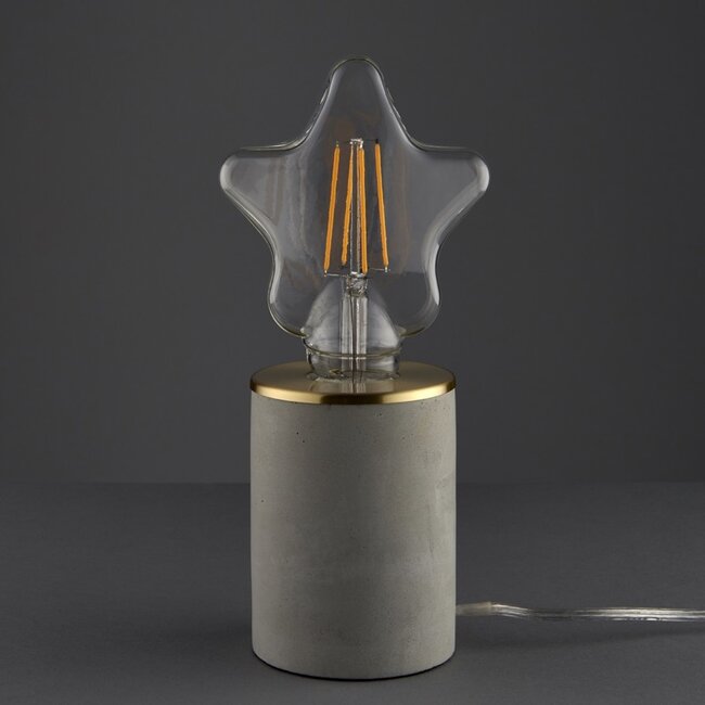 Lara grey concrete table lamp