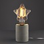 Lara grey concrete table lamp