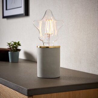 Lara grey concrete table lamp