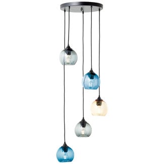 Brilliant Amiri Pendant 5 Light Multi-coloured