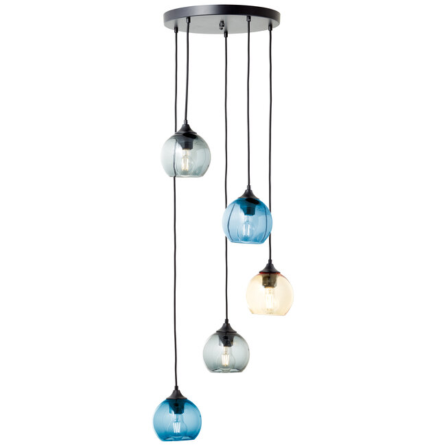 Brilliant Amiri Pendant 5 Light Multi-coloured