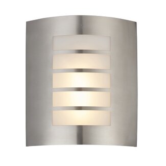 Reel Wall Light Brushed stainless steel & opal pc