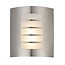 Reel Wall Light Brushed stainless steel & opal pc