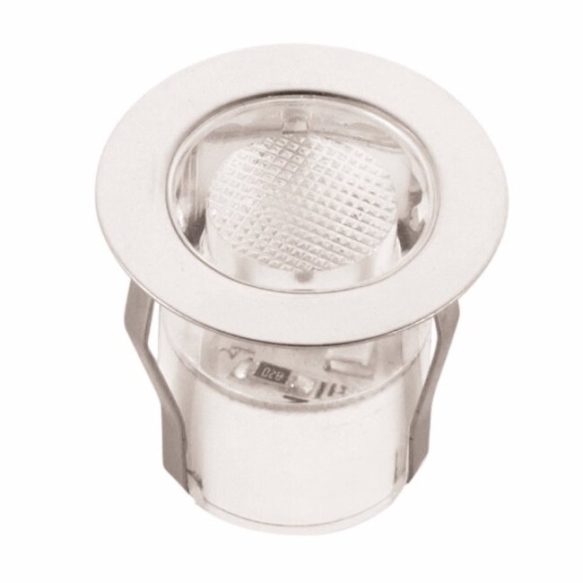 Ikon Round 30MM Kit IP67 0.15W Daylight White Recessed - Polished Stainless Steel