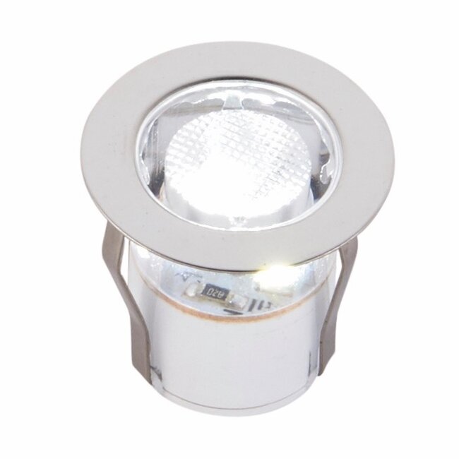 Ikon Round 30MM Kit IP67 0.15W Daylight White Recessed - Polished Stainless Steel