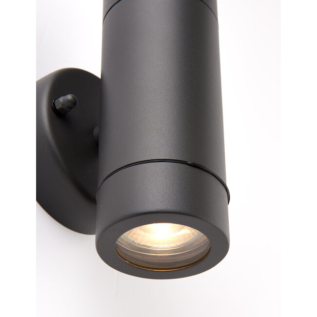 Palin 2lt wall IP44 7W  - Anthracite Grey