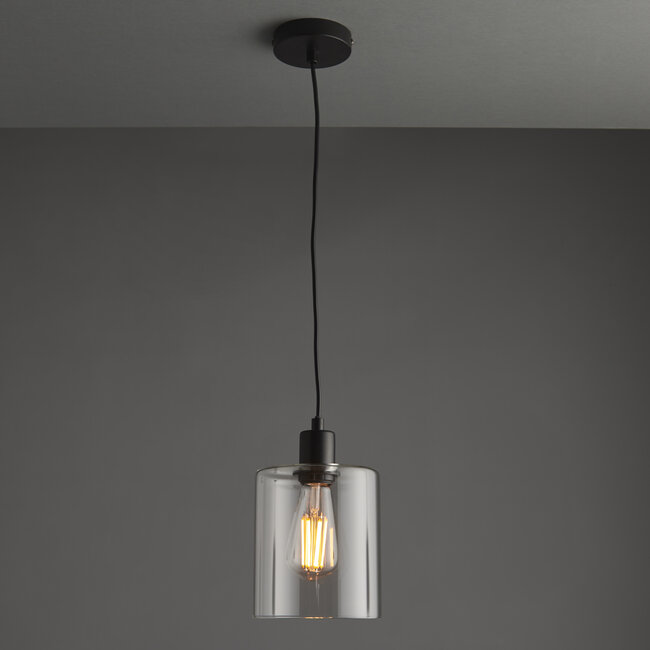 Toledo 1lt Pendant - Black - Factory Second