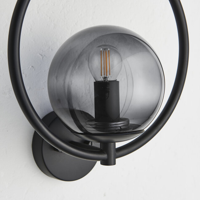 Ring 1lt Wall Matt Black