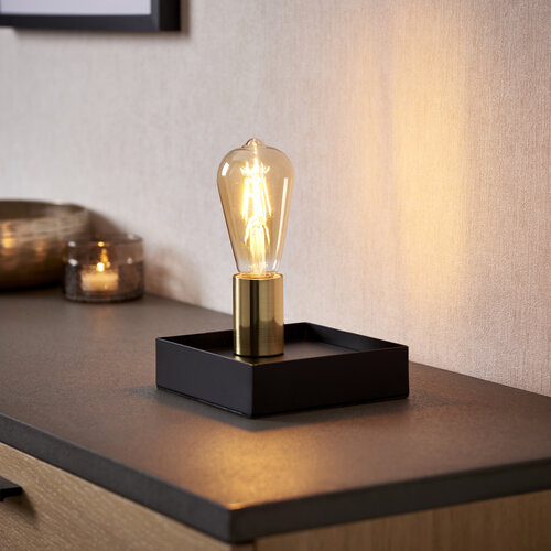 Key Square 1lt USB Table Black/Gold Key Square 1lt USB Table Black/Gold