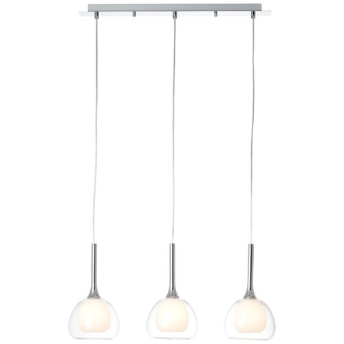 Brilliant Hadan Pendant 3lt Chrome/White Brilliant Hadan Pendant 3lt Chrome/White