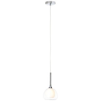 Brilliant Hadan Pendant 1lt Chrome/White