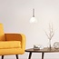 Brilliant Hadan Pendant 1lt Chrome/White