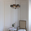 Highclere 6lt shade pendant - Nickel/Charcoal - Factory Second
