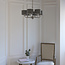 Highclere 6lt shade pendant - Nickel/Charcoal - Factory Second