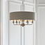 Highclere 6lt pendant - BrChrome/Natural - Factory Second