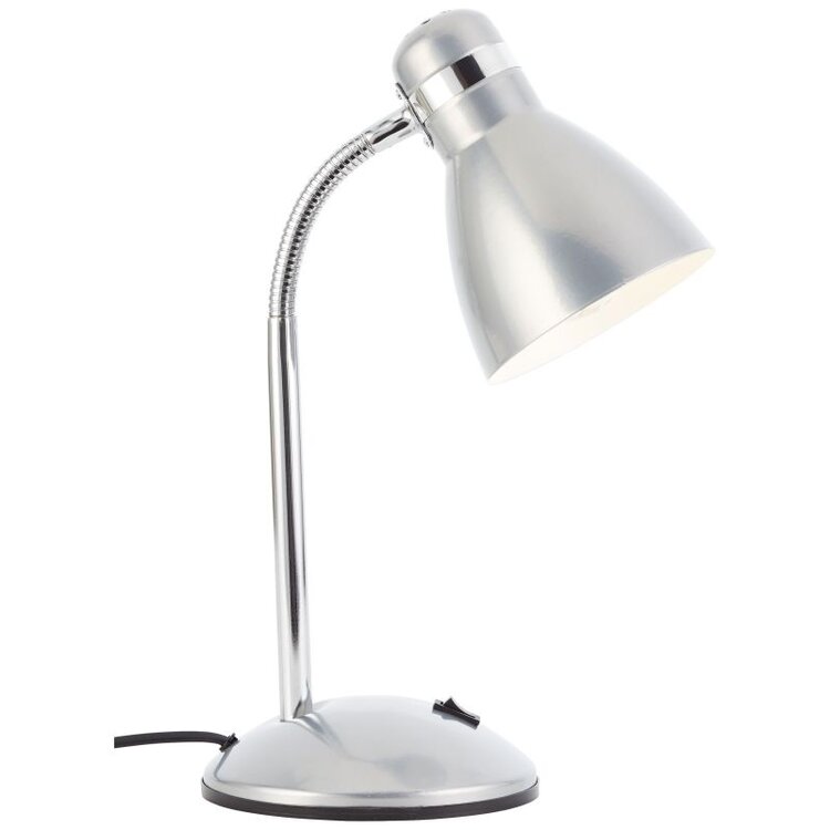 Brilliant Allison TL1  E27  wo bulb table lamp silver