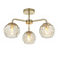 Dimple 3lt semi flush 25W - brushed brass - Factory Second