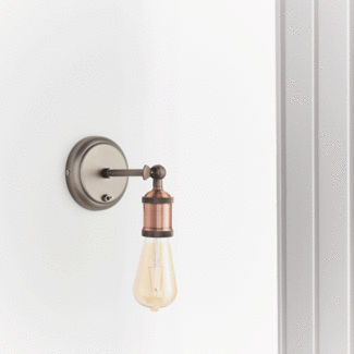 Hal wall 40W SW - aged pewter - Factory Second