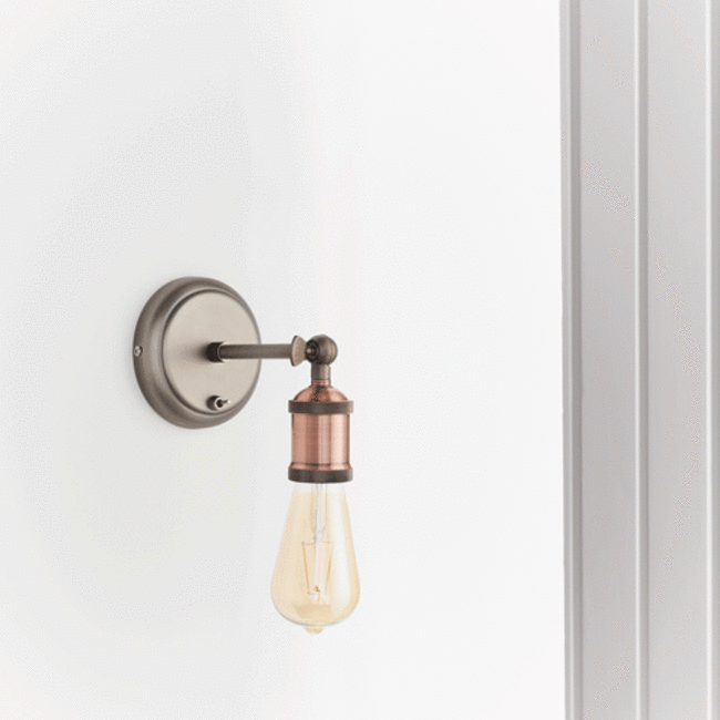 Hal wall 40W SW - aged pewter - Factory Second