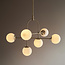 Ontario 6lt Matt Antique Brass Pendant