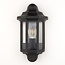 Half lantern wall light Black