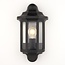 Half lantern wall light Black