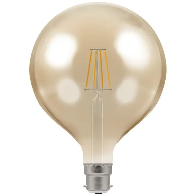 Crompton LED Globe G125 Filament Antique 7.5W Dimmable 2200K BC-B22d