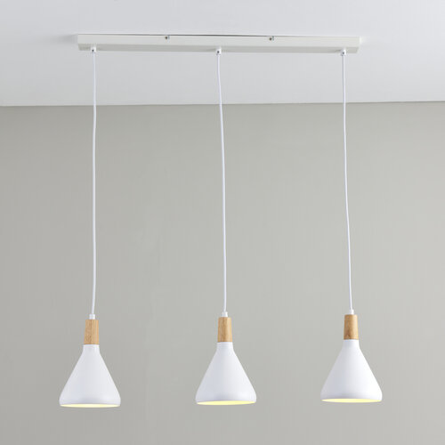Wolston 3lt Pendant White Wolston 3lt Pendant White