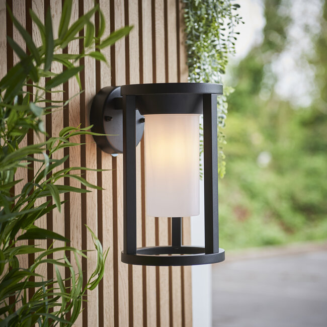Braden wall IP44 10W  - textured black - Factory Second
