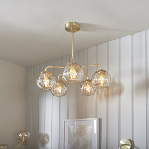 Dimple 5lt pendant 25W - brushed brass - Factory Second Dimple 5lt pendant 25W - brushed brass - Factory Second