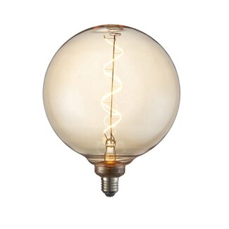 Spiral E27 LED Lamp 200mm Amber