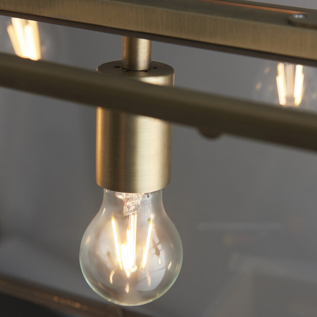 Hurst 3lt Pendant - Ant Brass - Factory Second