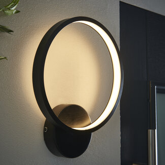 Halo wall IP44 6.5W  - textured black